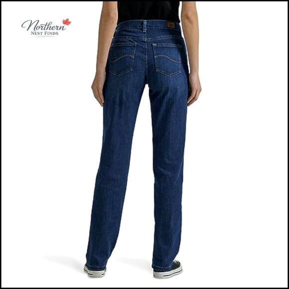 Relaxed Fit Straight Leg Jeans Mid Rise Comfort - Picture 3 of 7